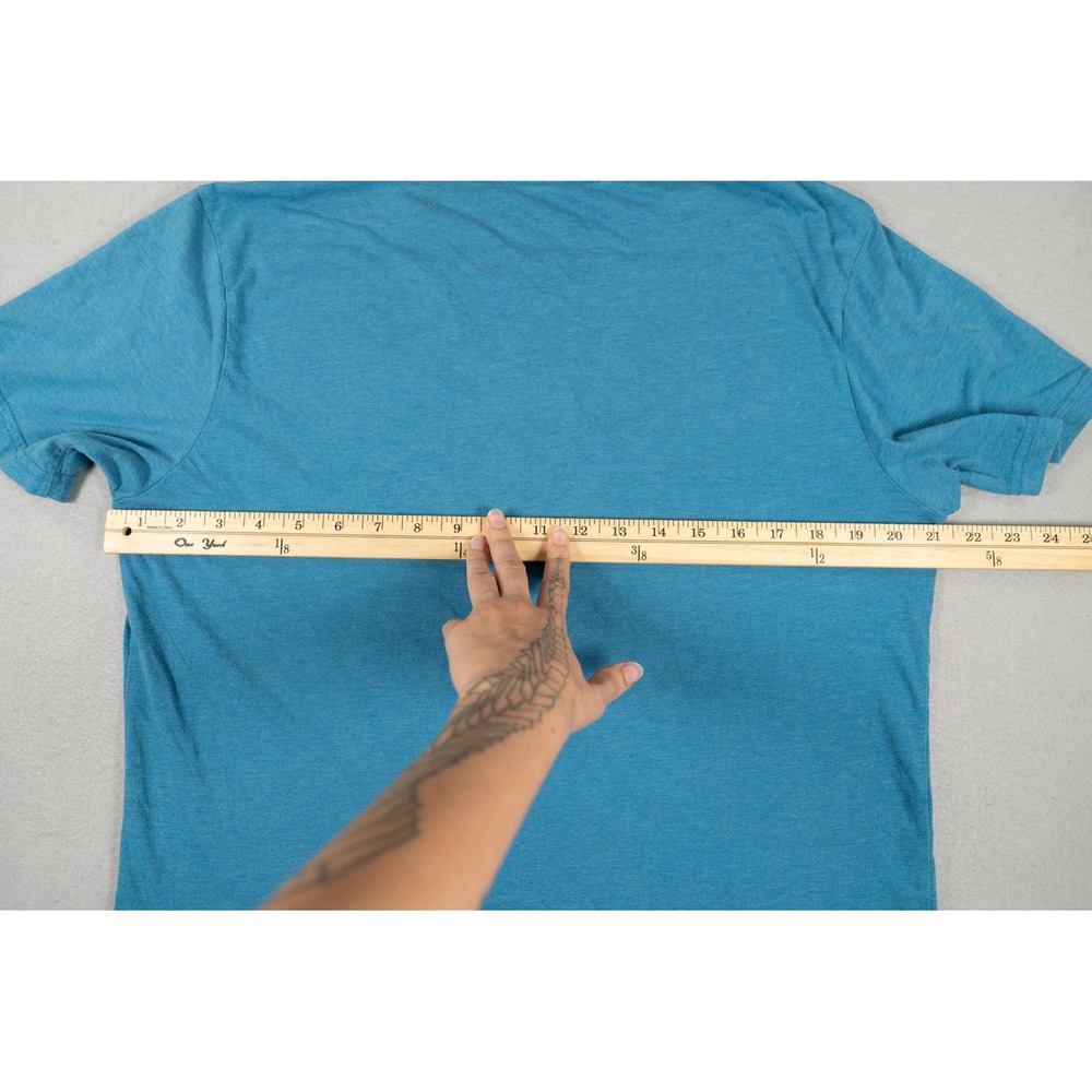 Prana Mens T-Shirt Short Sleeve Crew Neck Heathered Blue Size M Gorpcore - Picture 7 of 9